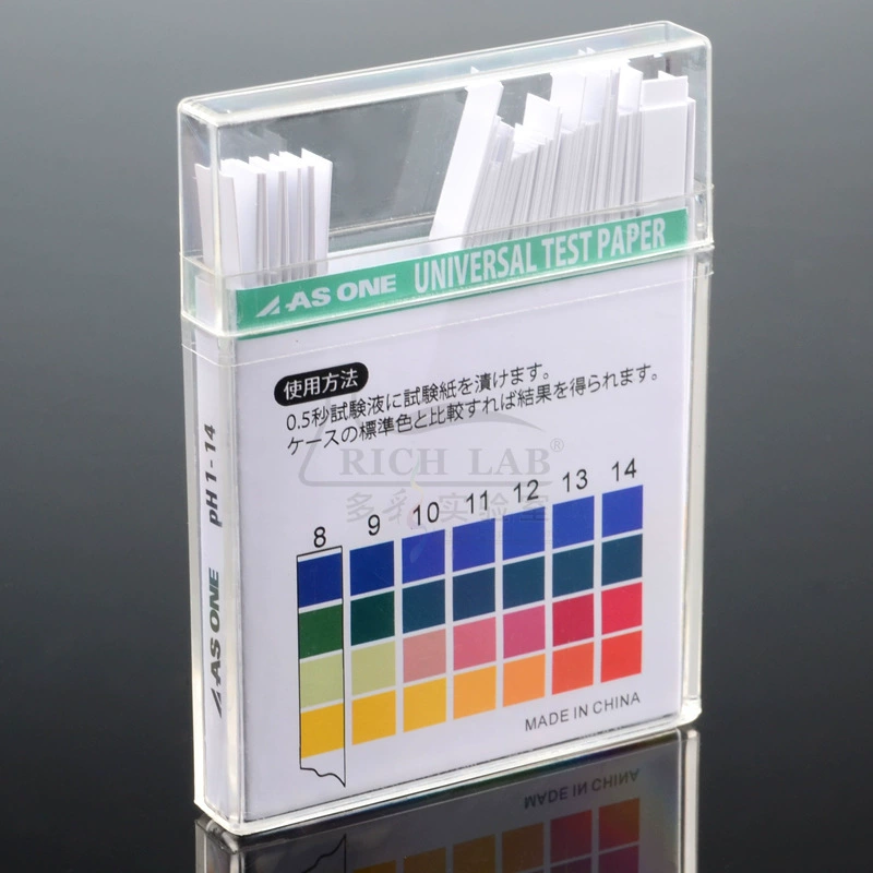 Японский ASONE в штучной упаковке PH широкая тестовая бумага 1-14 Косметика аквариум качество воды мочи тест PH бумага