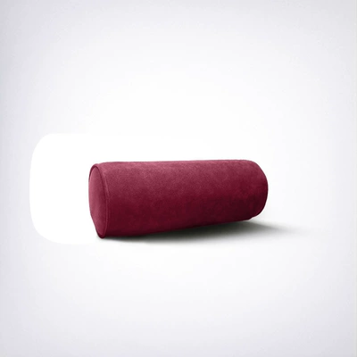 Spine Support Cushion, Headrest - alcantara-cylindrical-scientific-neck-pillow-non-porous-model-2916-burgundy