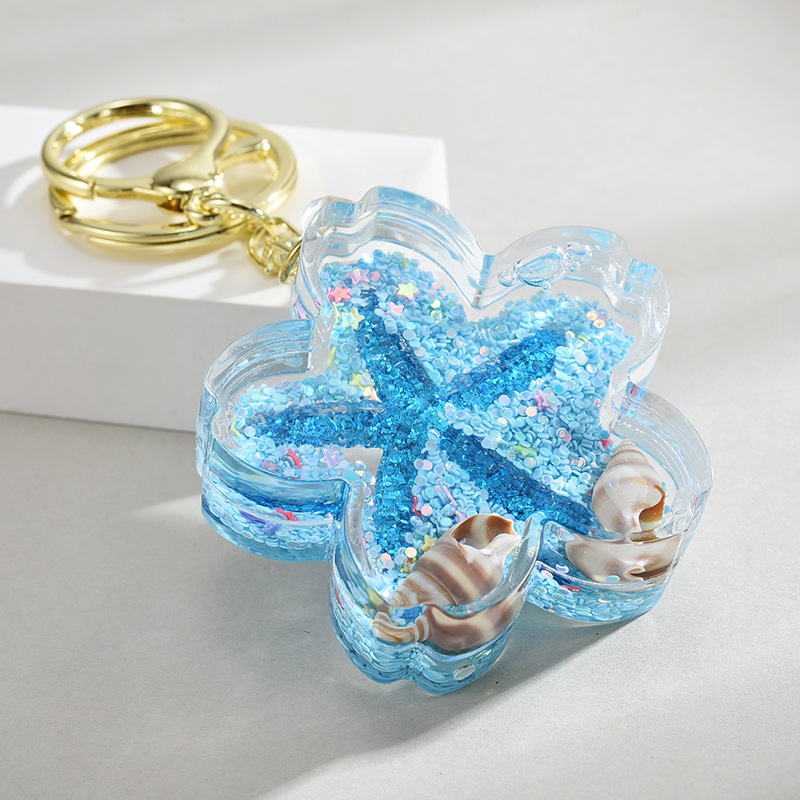 Cute Style Cute Starfish Arylic Unisex Bag Pendant Keychain