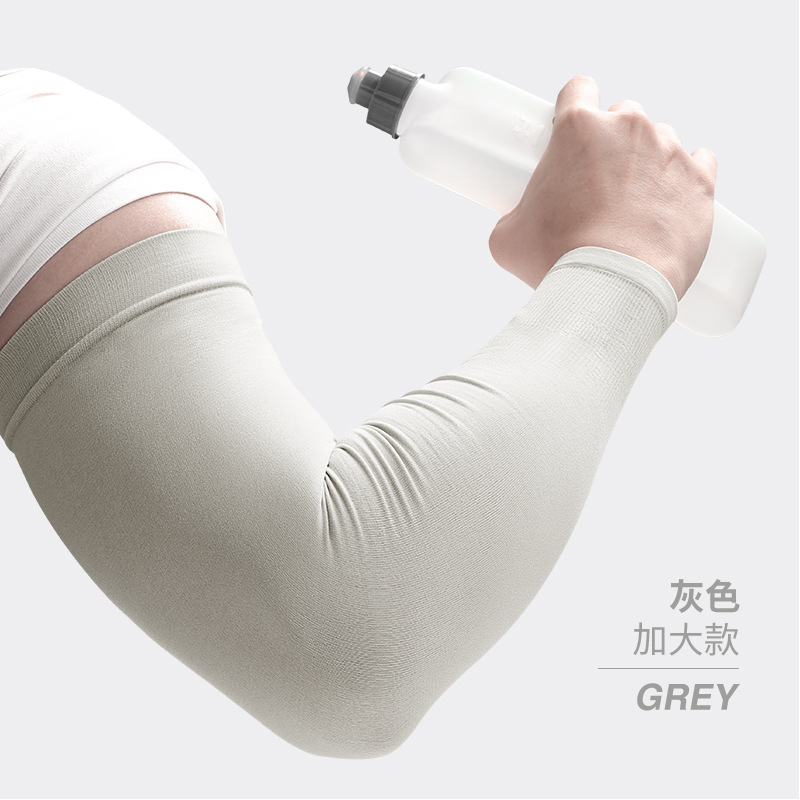 Summer Sunscreen Sleeves for Men Outdoor Sports Fishing Driving Ice Silk Breathable UV Resistant Plus Large Ice Sleeve Wholesale