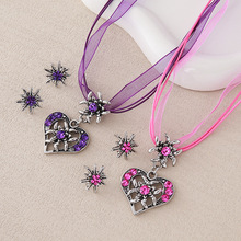 夏2025啤酒节雪绒花丝带锁骨链套装项链配件颈饰女士日常简约饰品