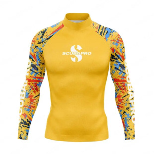 Cross-border Foreign Goods Men's Surfer Clothing Swimsuit Surfer Clothing Ultraviolet Protection Diving Water Sports Long-sleeved T-shirt Swimsuit