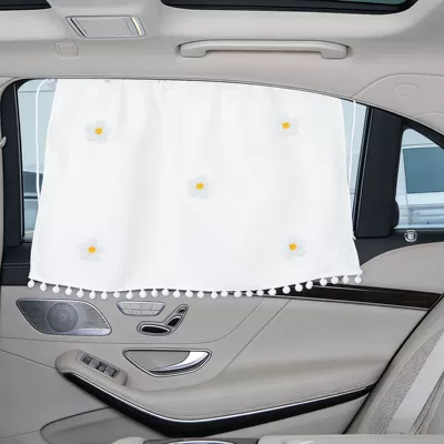 Car curtains, Fresh Waffle Pattern Car Sunshade Curtain