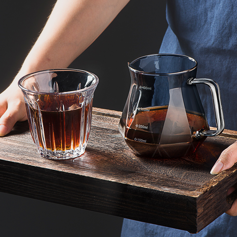 Cafetera de café compartida, cafetera de mano, cafetera de nubes, conjunto de vidrio resistente al calor, cafetera de café, cafetera de infusión, utensilios de café