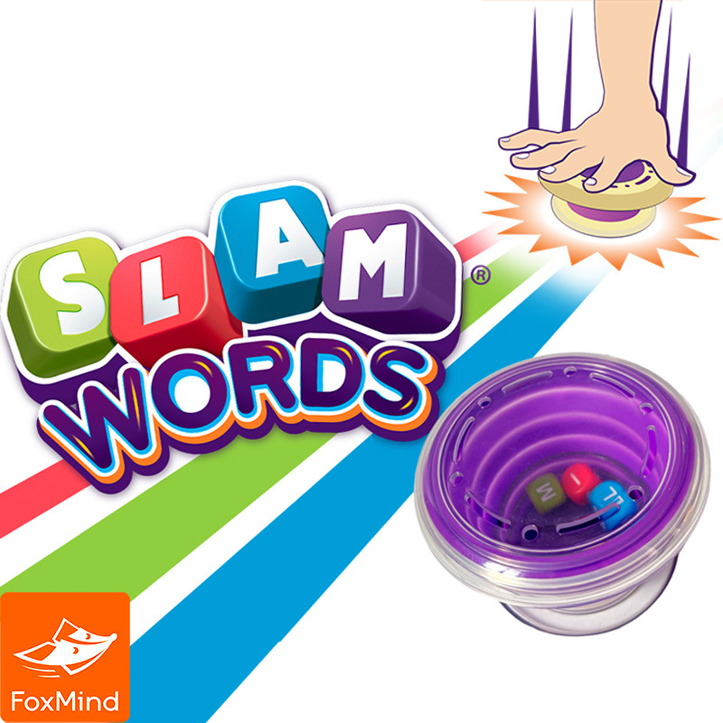Foxmind Word Slam Aprendiendo palabras inglesas rápidamente Juguetes de puzzle para niños Juguetes de mesa interactivos para padres e hijos