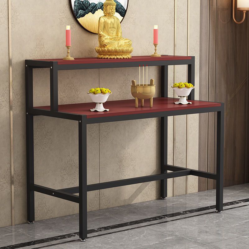 Modern Chinese-Style Double-Layer Offering Table for Home Use, Small and Simple, Wall-Mounted, for Offering Incense and Placing Offerings