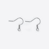 Spot 316 stainless steel electroplating real gold springs French fish hook ball balls hook question mark DIY jewelry