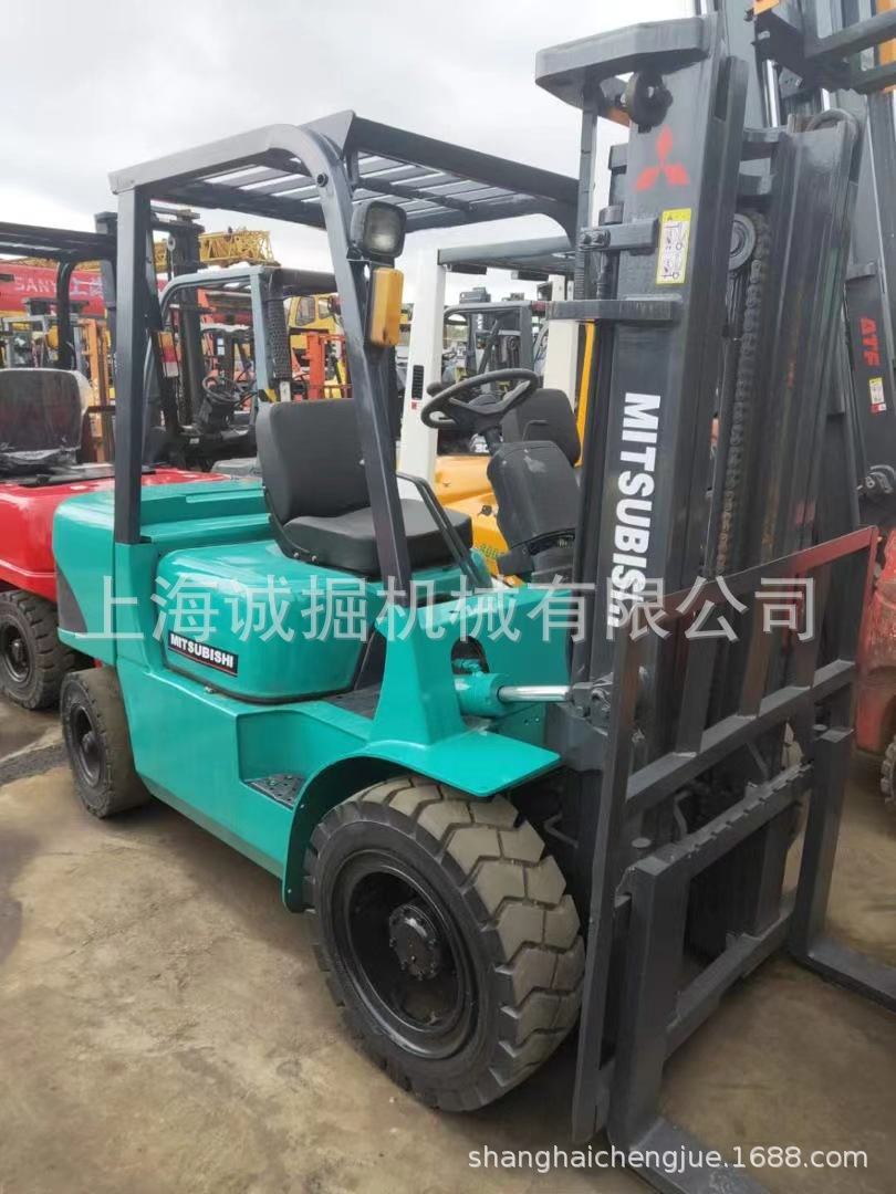 二手三菱mitsubishi3吨叉车升高3米  实心胎  带侧移 现货