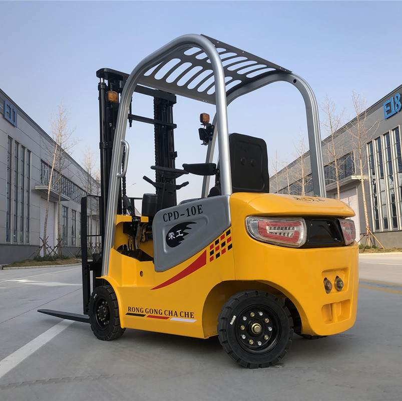 1吨座驾式电动叉车 四轮电动叉车 1吨新能源电动叉车工厂直供