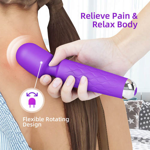 Hot selling large knight vibrator female rechargeable masturbator couple adult sex toy av massage stick foreign trade