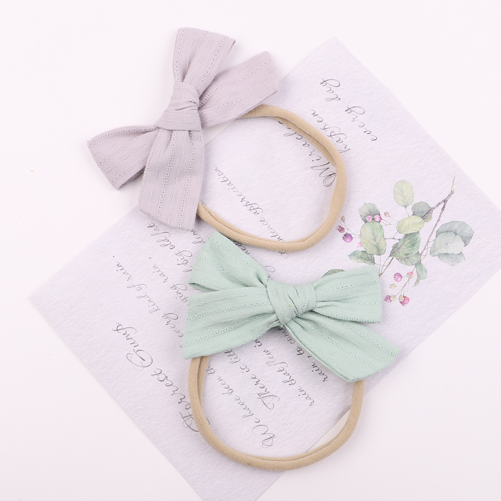 Wholesale Solid Color Bowknot Children's Hairband Nihaojewelry display picture 6