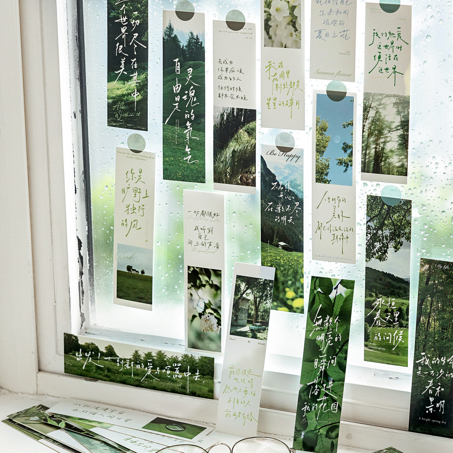 Mo Mo en caja, marcadores, corazón, serie, paisaje fresco, texto, lectura de estudiantes, página de libro, tarjeta