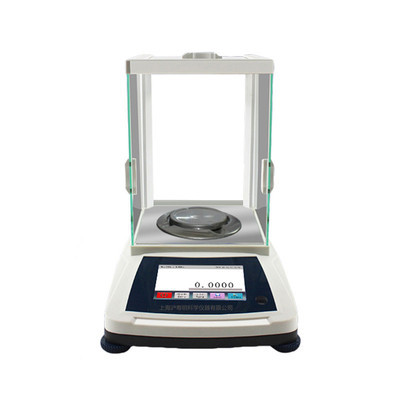 120g沪粤明触摸屏电子天平0.1mg分度值FA1204T触摸屏内校电子天平