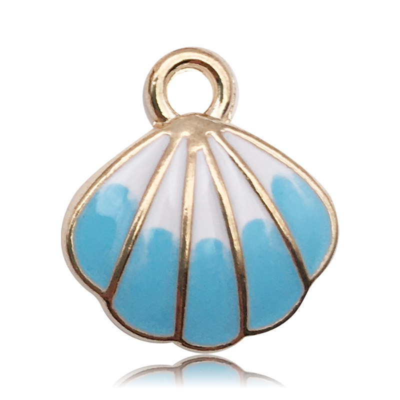 3g Weight Pendant Jewelry Making Type DIY Jewelry Accessories Classification 1 Piece Quantity Alloy Material Shell Pattern Enamel, Plating Design Cartoon Style Style 1 Piece Alloy Shell Pendant 10