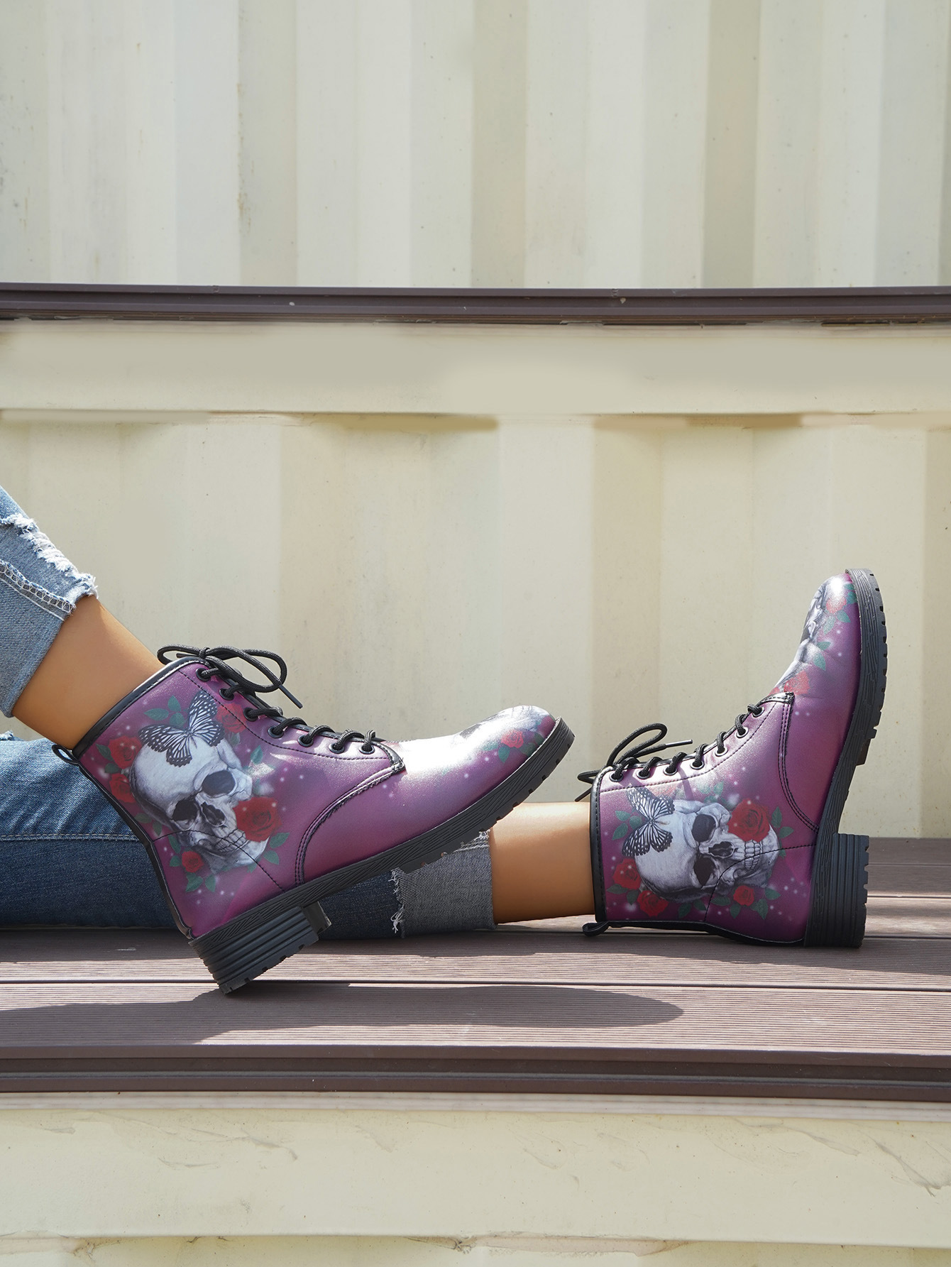 Women's Shoes autumn and winter new Martin boots lace up comfortable PU thick soled short boots British style women's boots_voghion.com