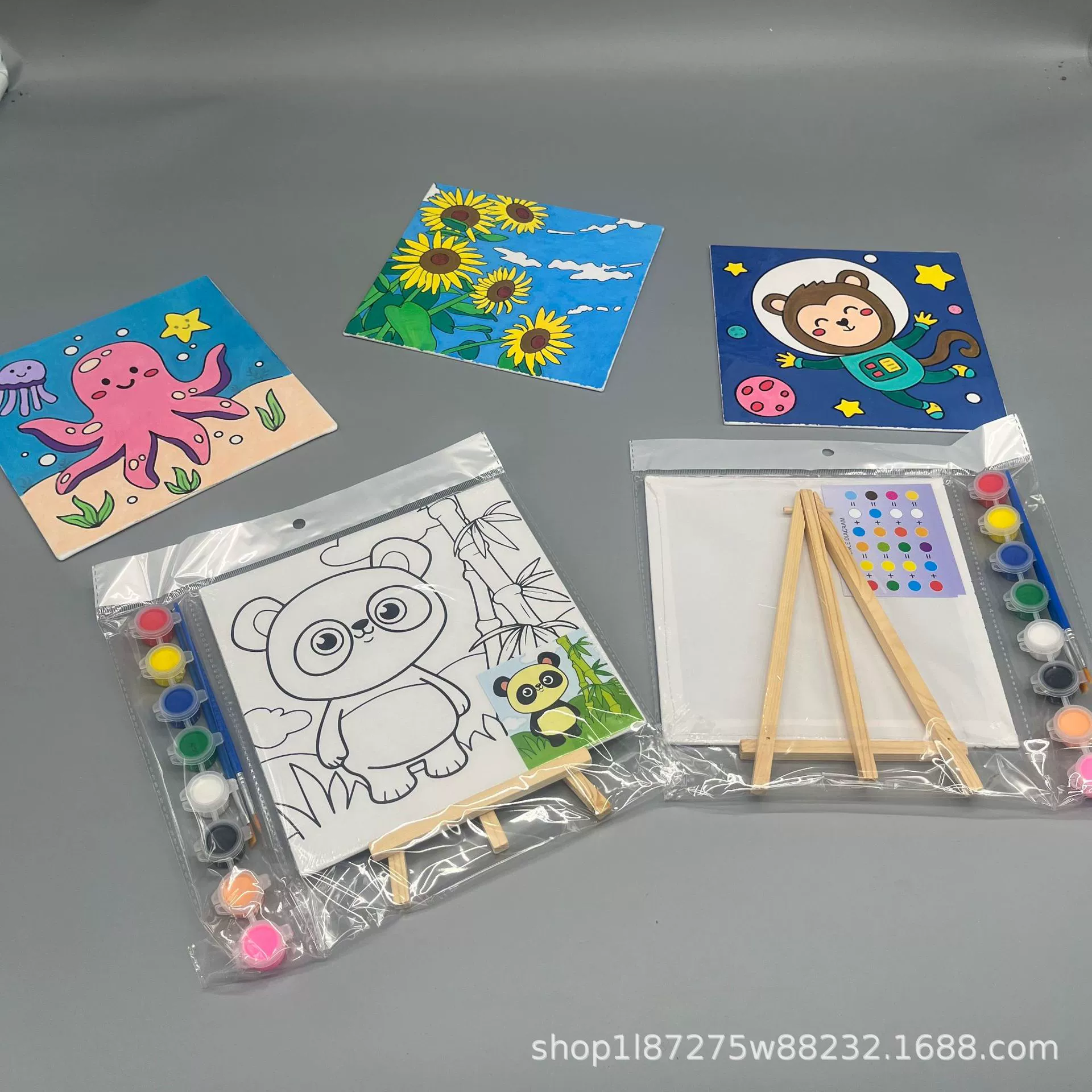 20*20 Печать доска для рисования маслом костюм Детская DIY цифровая картина маслом мультфильм доска для рисования ручной работы декоративная живопись оптом