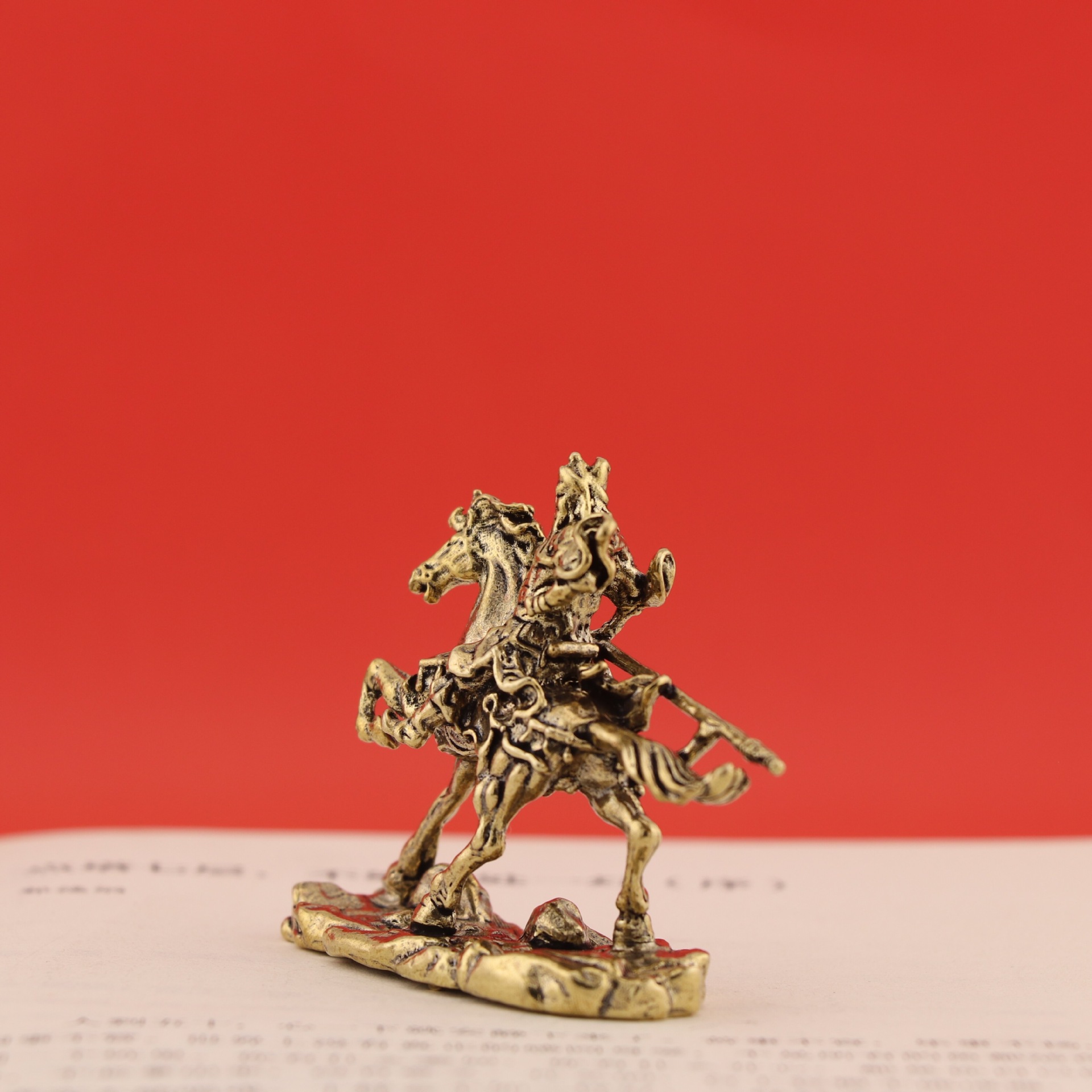 2024년 용의 해 조각상 관공 부처상 청동상 장식품 순수 구리 티펫 솔리드 데스크탑 장식