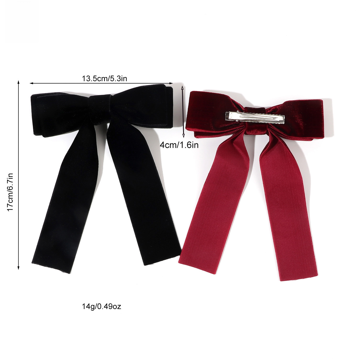 Qiyue bogen haarnadel Südkorea band stirnband samt einfache entenschnabel clip weibliche krawatte haar zubehör großhandel_voghion.com