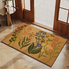 跨境亚马逊希音美式入口门垫高端家居仿椰棕脚垫入口防滑垫门地毯