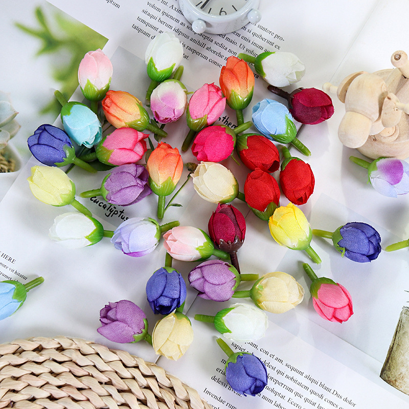 星のつぼみの花の頭のバラの花の卸売りの劇曲のお茶のつぼみの胸の花の手首の花の部品のバラの花の頭の小さいqバラ|undefined