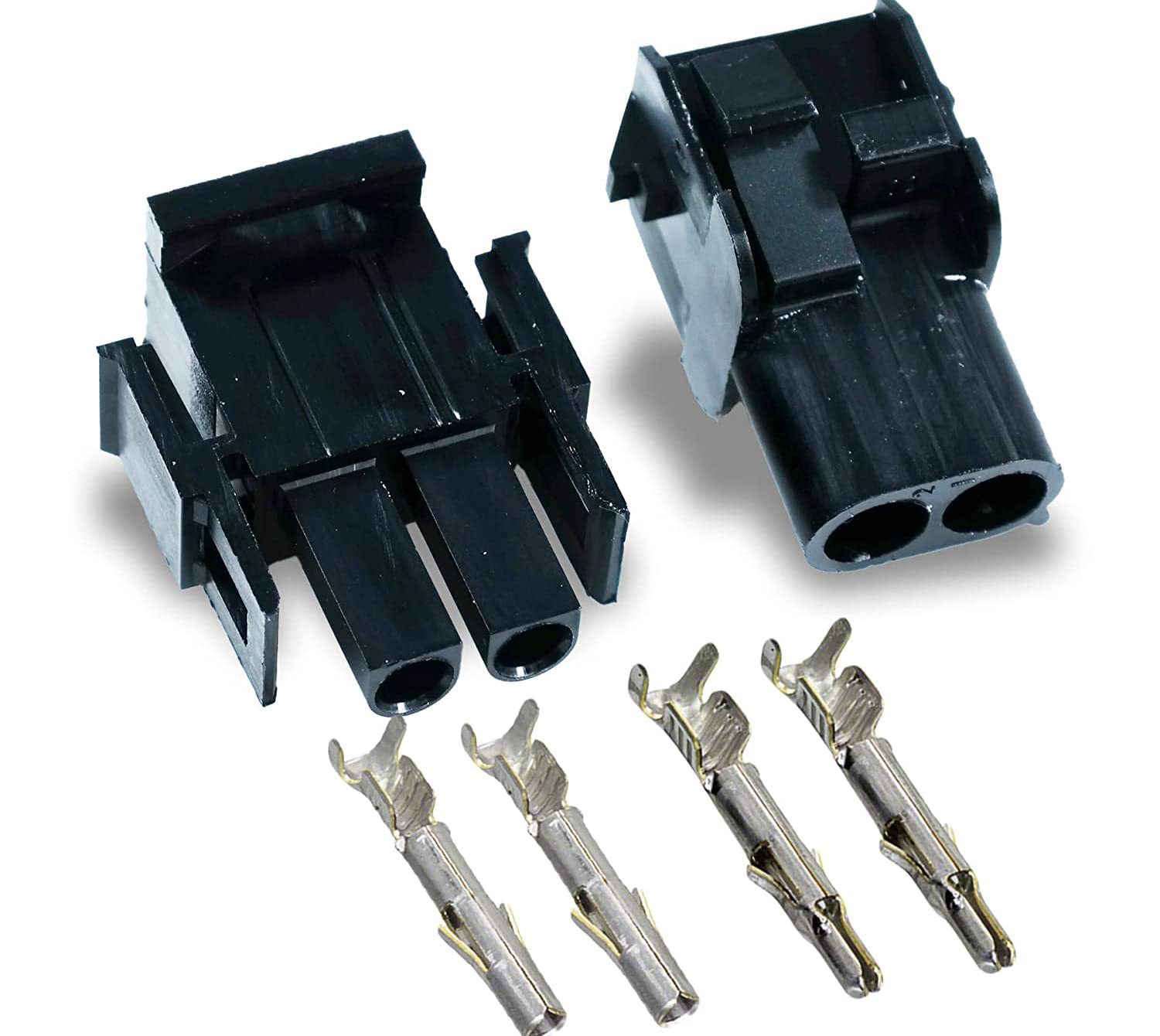 Molex (2-Pin) Black 11A~20A w\/14-20 AWG, Wire Connector - 2