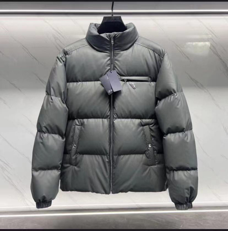 南油高货P家普家25FW秋冬新款三角标立领简约纯色羽绒服 外贸跨境|undefined