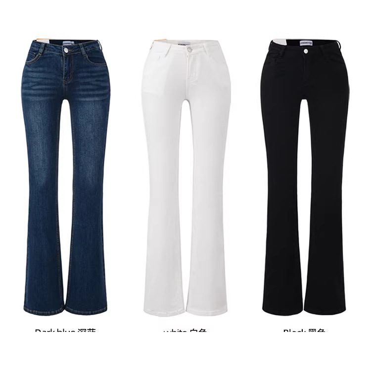 Hip Pad Double Version Low-Waist Retro Micro-Flare Jeans for Women 2025 Autumn and Winter New Slim Fit Stretch Pants Hip Pad Double Version Low-Waist Retro Micro-Flare Jeans for Women 2025 Autumn and Winter New Slim Fit Stretch Pants