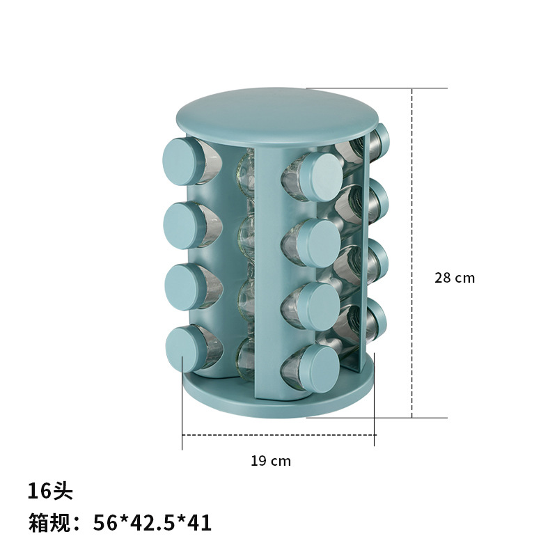 Estante de condimento redondo de color natural cocina multifuncional tanque de condimento giratorio utensilios de cocina para el hogar estante de condimento al por mayor