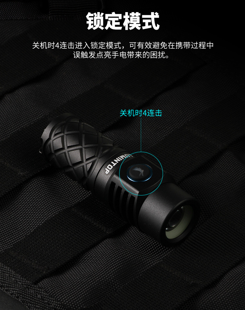 Thor Thor Mini Flashlight 700m Long-Range Ultra-Small White Laser Flashlight Waterproof