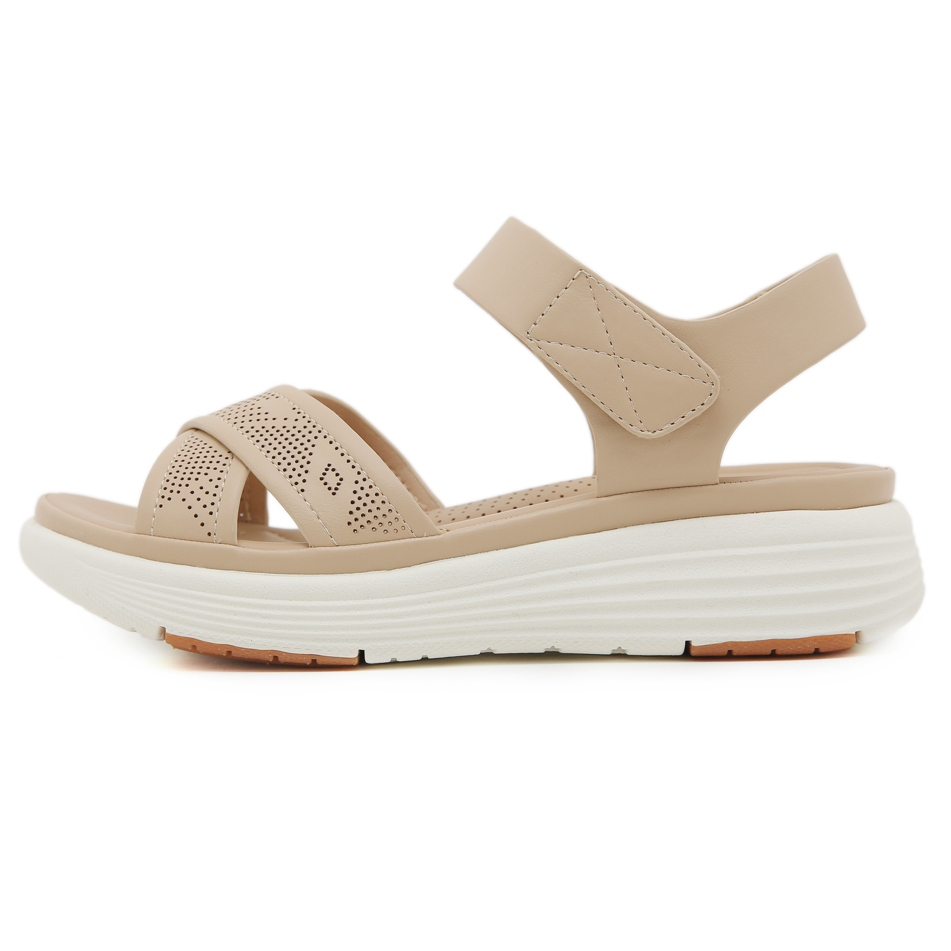 V360 - 8 Amazon nuevo 2025 Europa y los Estados Unidos fría trapazo mujer transfronteriza tamaño grande ligero dulce sandalias gruesas al por mayor