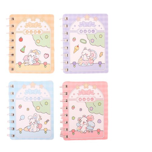 Small coil book Cartoon notebook child coil book cute super cute notebook primary school students A7 hand account notebook