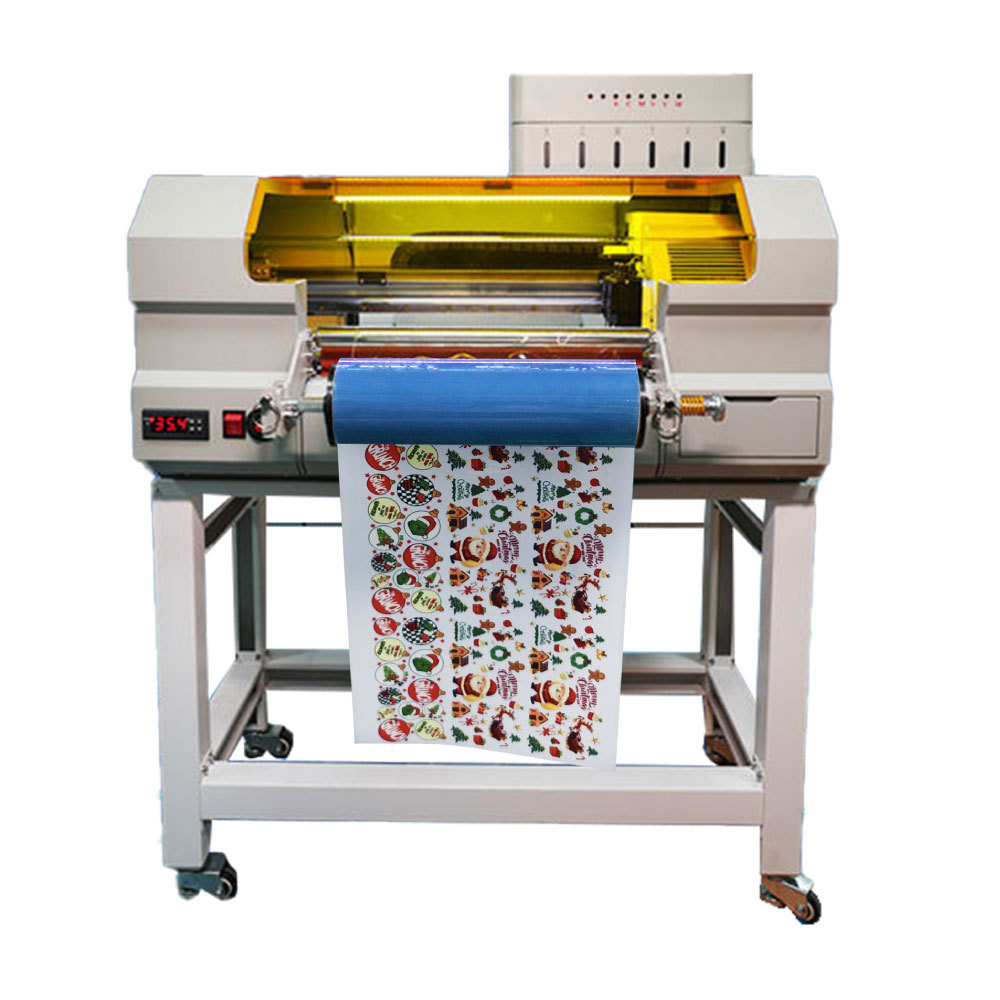 30CM single head crystal label uv printer 3D embossed painted label hot stamping transfer sticker uv dtf printer 5