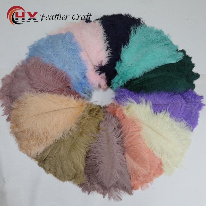 Feather factory wholesale 35-40cm ostrich feather DIY vase decorative color large ostrich feather spot wholesale