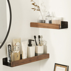 Bathroom shelf wall-mounted bathroom toilet washbasin washstand restroom solid wood freestanding storage rack
