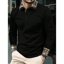 Y 16325 Plaid polo collar shirt ���ӷ��� POLO �����羳��