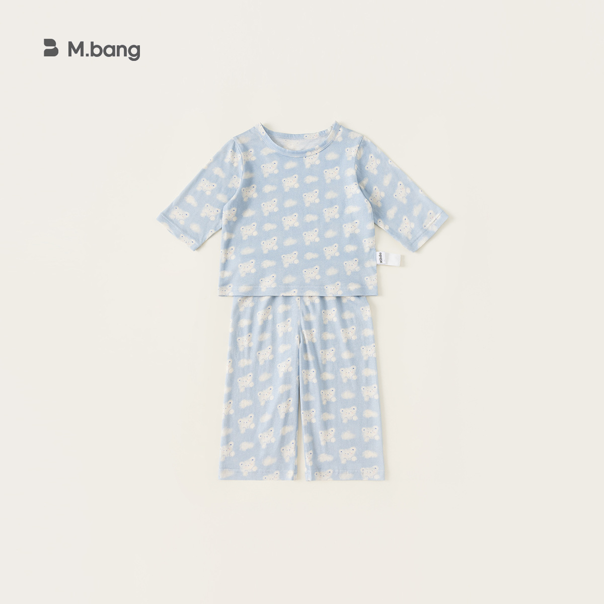 Yubao ropa para niños pijamas para niños verano estilo fino estampado de dibujos animados traje de servicio a domicilio bebé de dos piezas XT24362