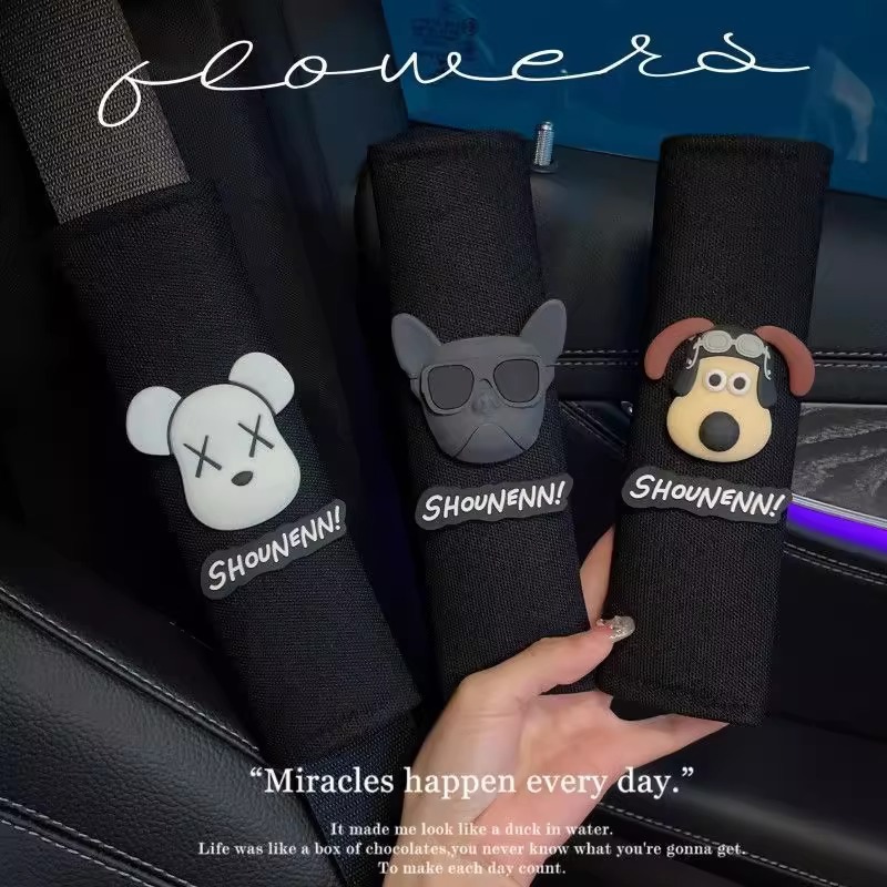 Funda Protectora de Hombro para Cinturón de Seguridad de Coche de Seda de Hielo Anti-estrangulamiento para Automóvil image 4