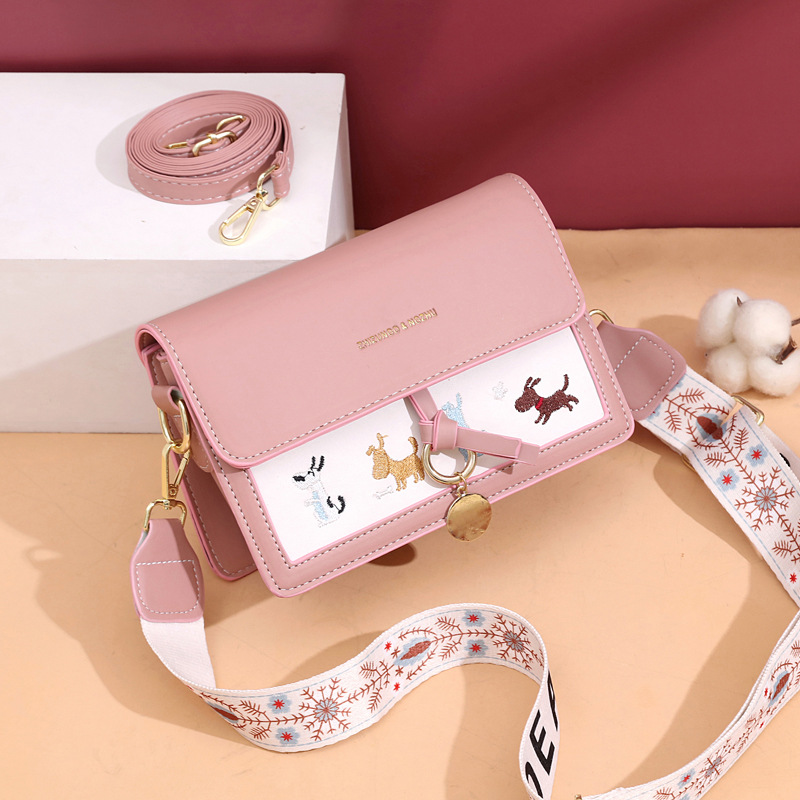 Bolsa de San Valentín bolso de hombro bolso de mochila coreano bolso cuadrado de textura bolso de mujer bagsin viento
