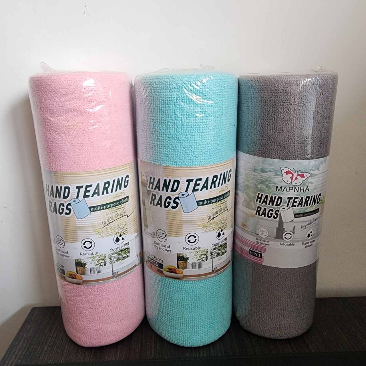 Housework Cleaning Towel Roll Thickeneded Microfiber Kitchen Water-Absorbent and Oil-Removing Hand-Torn Towel Dishwashing Rag