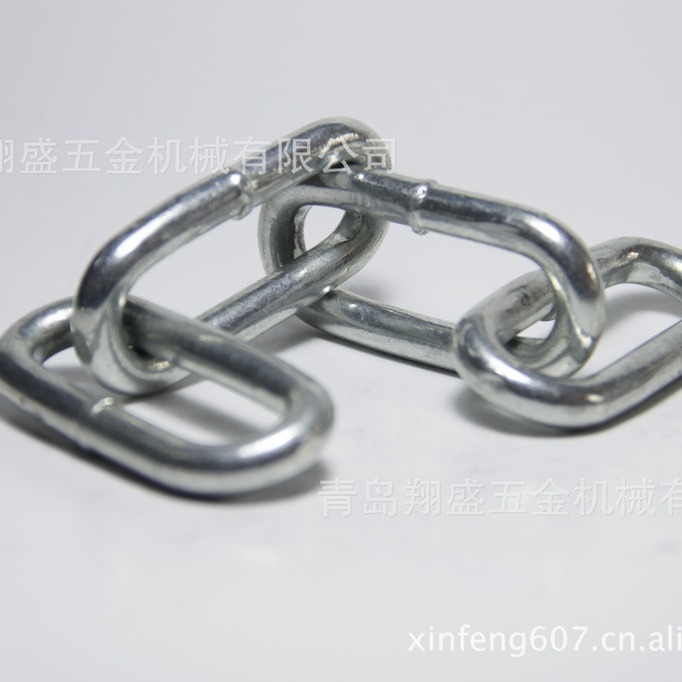 英式中环护栏镀锌链条防护铁链条锁链