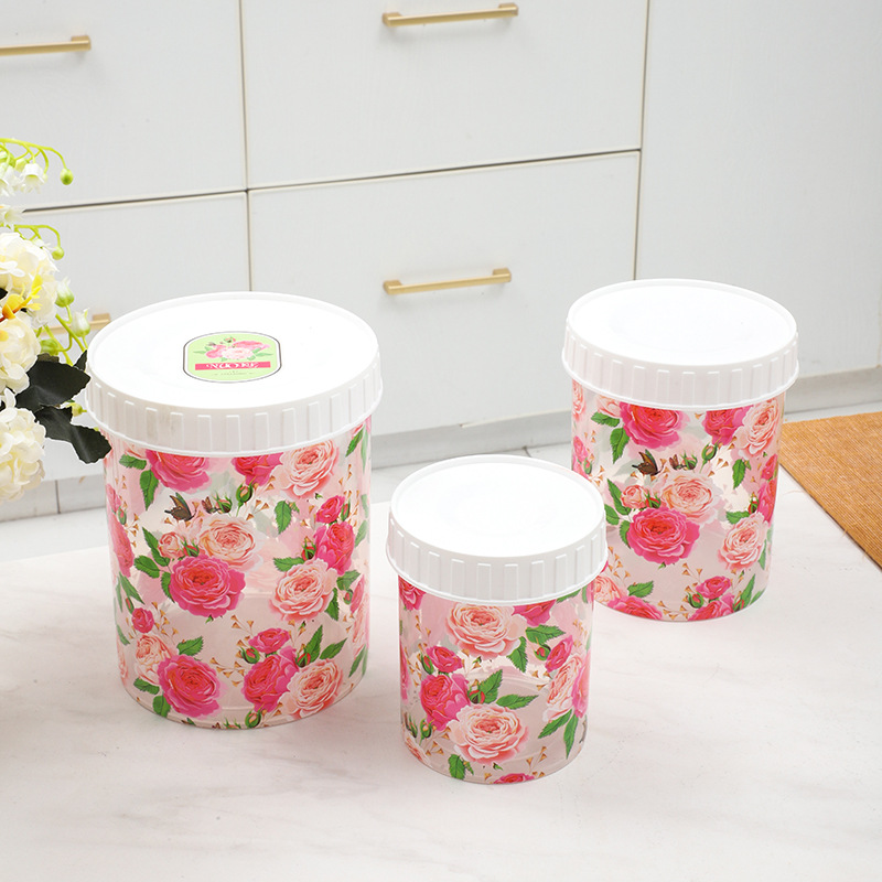 Foreign Trade Sealed Cans for Grains, Kitchen Storage, Food-Grade Dry Goods Plastic Cans, Boxes, Snacks, Tea Storage Cans