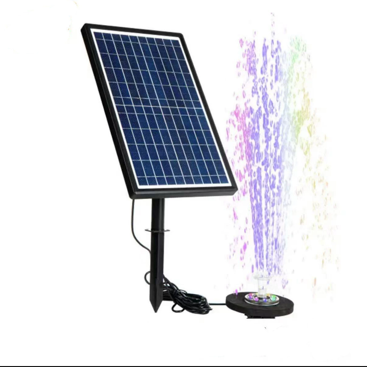 Солнечный автоматический фонтан, плавающий декоративный автоматический фонтан, микро-спринклер, уличный пруд для двора, небольшие украшения