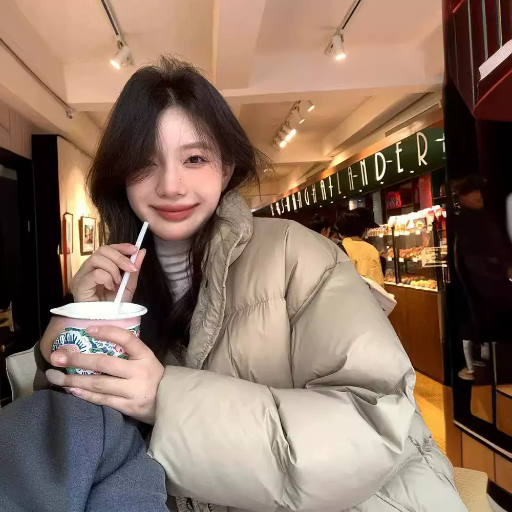 反季清仓羽绒服女短款2024年新款小个子白鸭绒韩版冬季轻便面包服