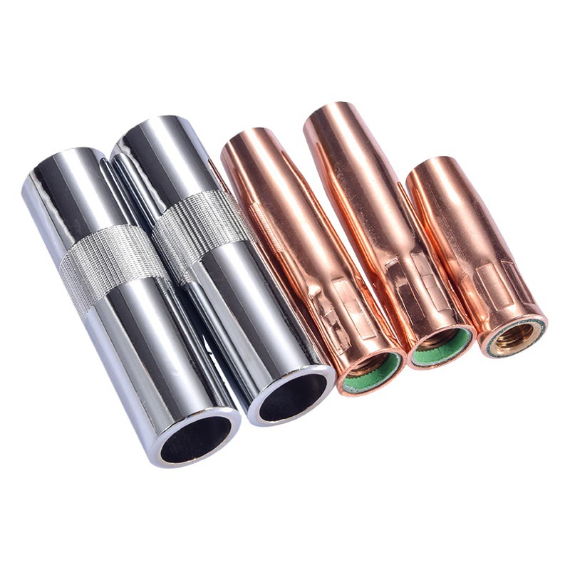 Защитный наконечник сварочной горелки 200A 350A 500A с покрытием из желтой меди, защитный наконечник, крышка, сопло, газозащитные сварочные принадлежности.