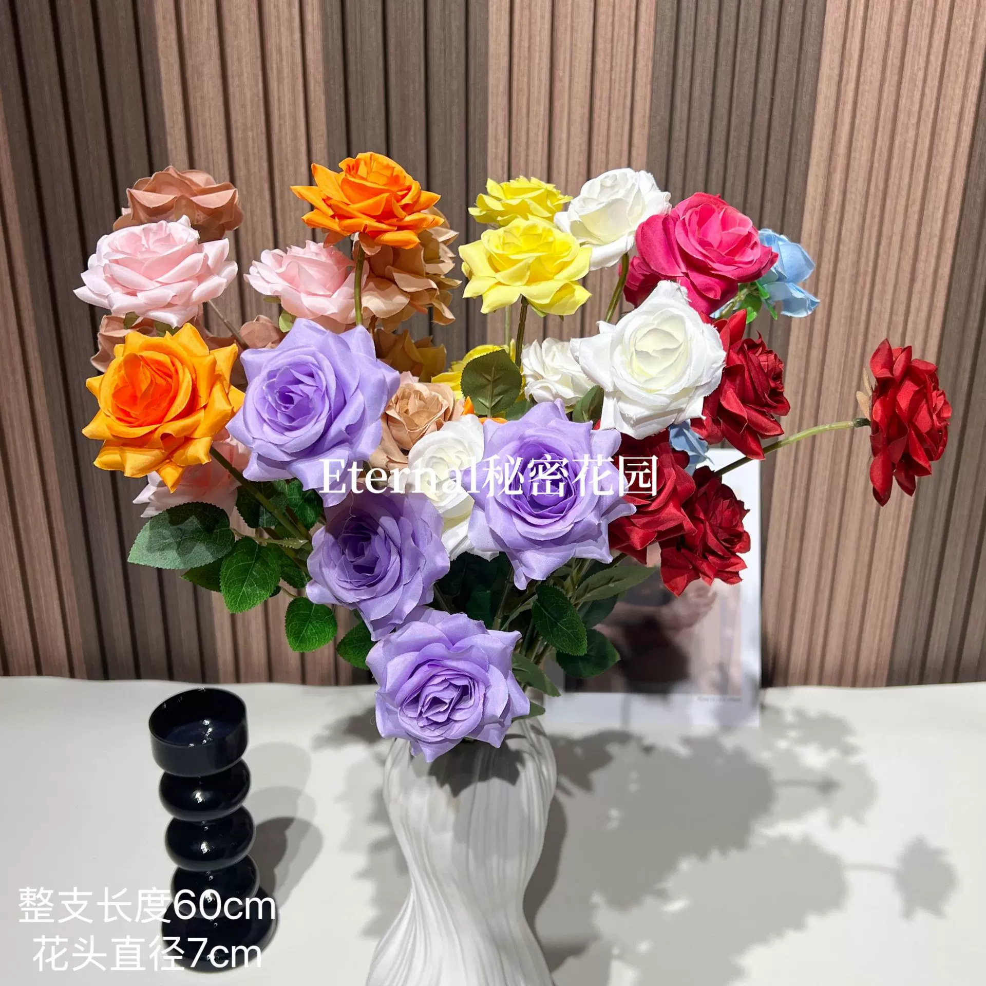 玲珑角玫仿真四角玫 小玫瑰野蔷薇婚庆排花瀑布花墙批发跨境