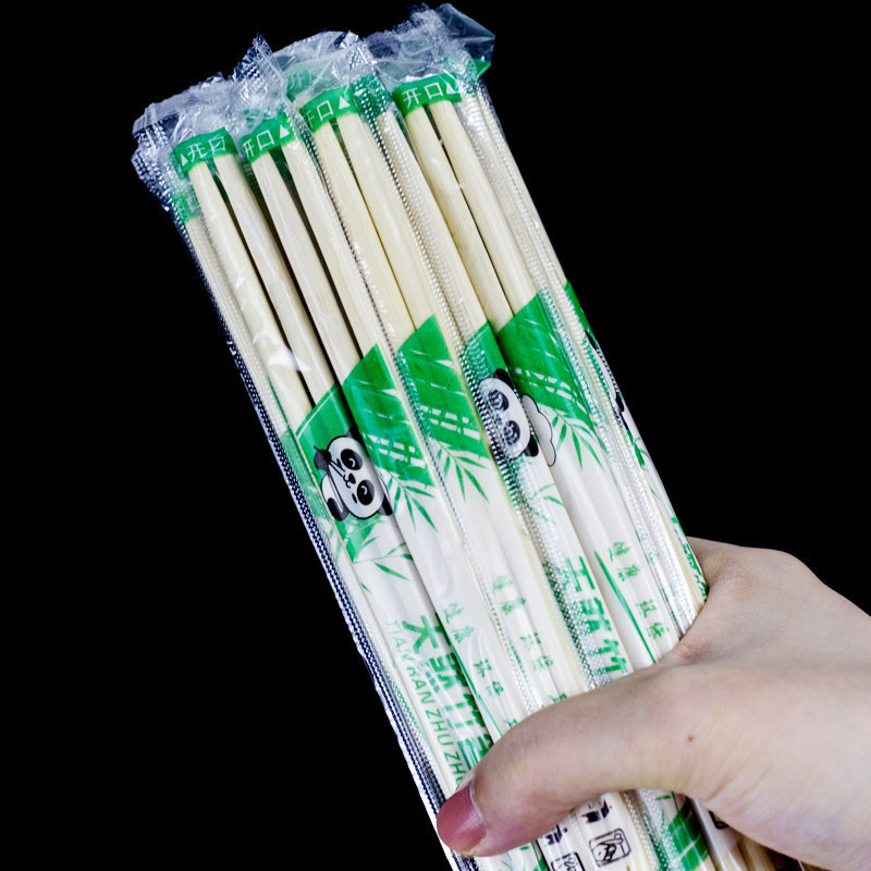 Disposable Chopsticks for Restaurants, Bamboo Chopsticks for Takeout, Fast Food, Hygienic Bowls and Chopsticks, Cheap and Convenient Household Tableware, Round Chopsticks