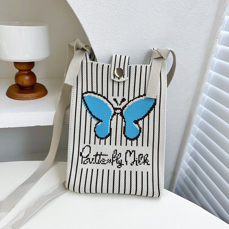 Mariposa azul rayada