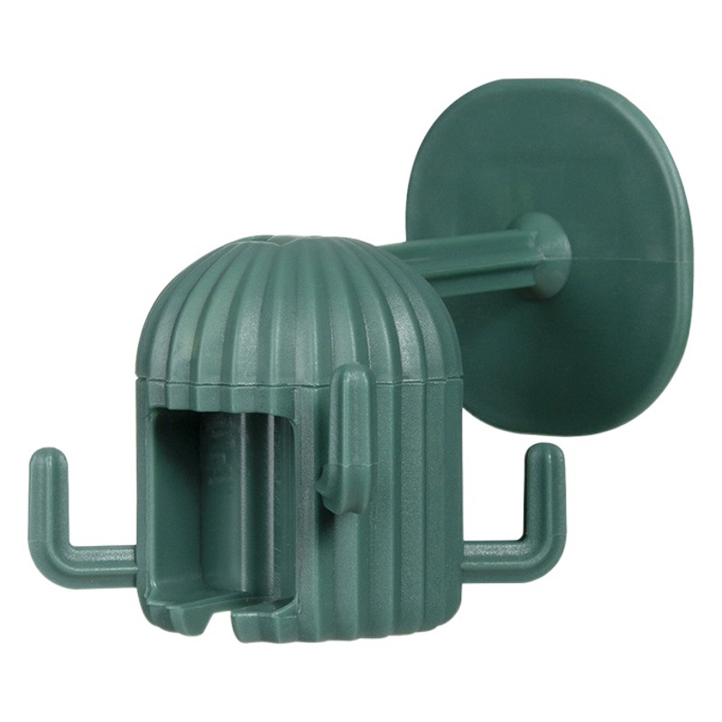 Gancho creativo fuerte cocina cactus bola ponche-libre gancho pegajoso baño multifuncional estante de almacenamiento 360 ° de rotación