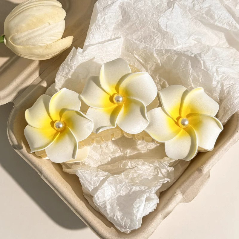 Primavera y verano nuevo huevo flor clip para el cabello vacaciones fotos dulces flores clip para el cabello al por mayor