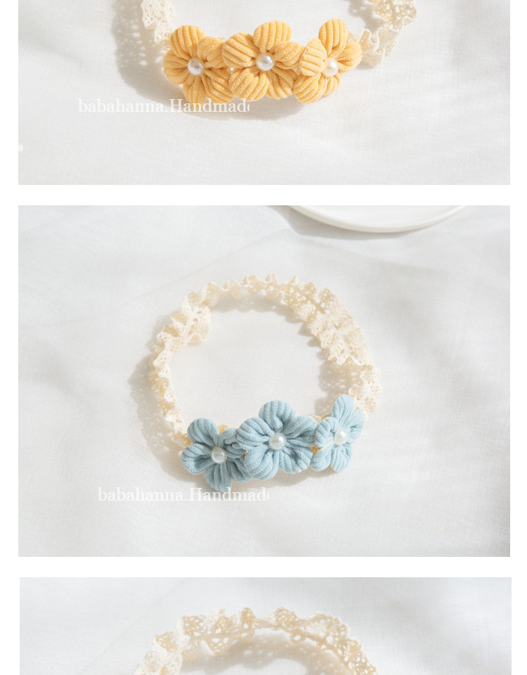 Kid's Cute Flower Polyester Hair Band display picture 4